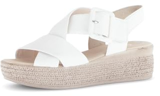 Gabor Damen Sandaletten, Frauen Sandalen,Best Fitting,offene Schuhe,Strandschuhe,Riemchensandalen,elegant,Leichter Absatz,Latte,42.5 EU / 8.5 UK