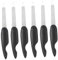 Didiseaon 6pcs Small Metal Nail Files Folding Finger Nail Care Tools for Manicure and Pedicure Reusable Double-Sided Strips with Chic Design for Thick Toenails