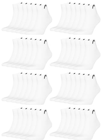 HEAD Unisex Quarter Socken Sportsocken Cotton Blend Sport Socks 15 Paar, Größe:39-42, Artikel:-002 white