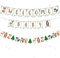 Willkommen Zuhause Baby Banner Dekoration - 30 Stücke Welcome Home Baby Shower Girlande, Gender Reveal Banner für Junge Mädchen, Babyparty Babydusche Bunting, Waldtieren Geschlecht Verraten Deko