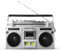 Retro Kassetten Boombox, Street Bluetooth Boombox Kassettenspieler,80s Style Retro Tragbarer AM/FM-Radio-Kassettenrekorder,unterstützt SD/USB-Eingang, für Familientreffen Reisen