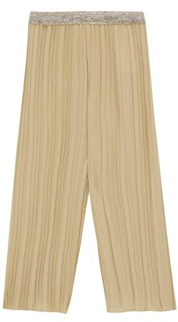 s.Oliver Plissierte Wide-Leg-Hose mit Glitzerbund