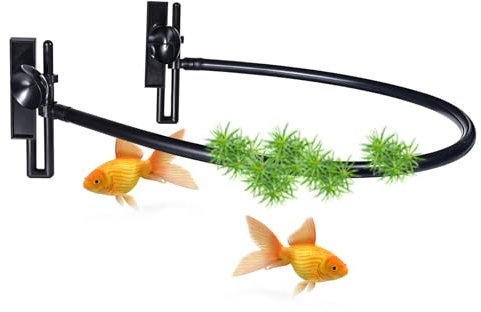 Floating Plant Corral for Aquarium, Floating Plant Fence for Aquarium Accessories, Fish Tank Plant Fence Adjustable Height with Water Level, Suitable for All Floating Plants and Aquariums