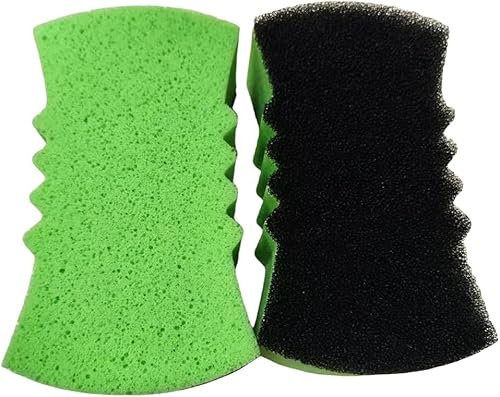 2 Pack Autoschwamm, Doppelseitig Strukturiert Großer Autowaschschwamm 20.5x11x6.5cm