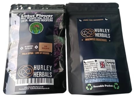 Lotus Flower - Nelumbo Nucifera - Pure Fine Botanical - Whole Flowers - Hot or Iced - 15g