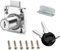 Security Drawer Lock Furniture Lock Cylinder Zinc Alloy Cam Lock for Mailbox Drawer Cupboard Cabinet 22mm Silver