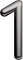 Ultion Sweet Satin Nickel Door Numbers '1' - 3inch height - Self Adhering, No Drilling or Screwing Required …