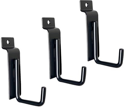 FITHACE J Haken für Slatwall Pegboard Haken Gridwall Zubehör Regalhalterungen Wandaufhängung Robustes Metall Für Garage Lager Einzelhandel (25 Stück)