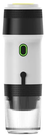 Faeymth Automatische Espressokapselmaschine Tragbare Espressokaffeemaschine für Kleine und Große Kapseln Silber