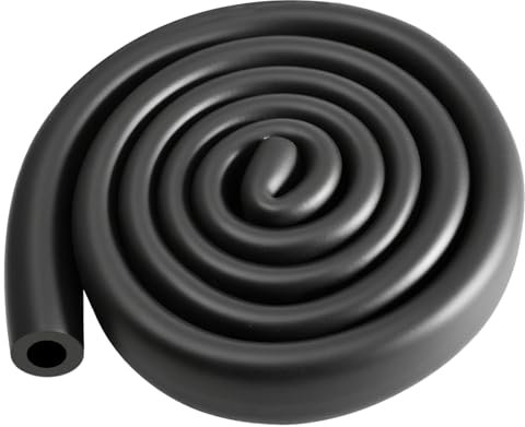 ASOFTY Rohrisolierung Schaumstoff, 1.8M Schalldämmung Isolierschlauch, Kautschuk Rohrisolierung, Schwarz Schaumstoff Rohrschale für Heizungsrohr, Wasserrohre, Klimarohre (Schwarz, 32mmx9mm)