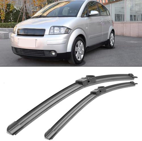 Auto-Frontwischerblatt für Audi A2 2002-2005 30+30 Zoll, Satz Frontwischer-Windschutzscheibenblätter aus Gummi, Ersatz-Autozubehör, kein Wischen, ruckelnd