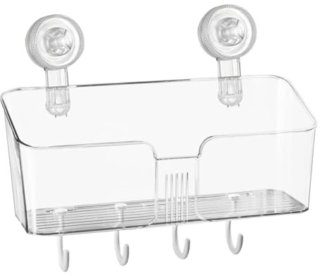 Baby Bath Toy Storage - Toy, Hanging Bin | Extended Bathroom Basket with Hooks for Tub Accessories, Shampoo Organizer, Quick Box For Kids Toys, Kitchen Wall Rack For Daily Use