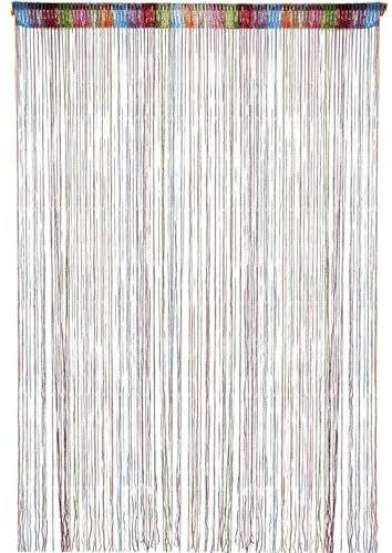 Ousuwo Rainbow Sparkle Thread Curtain for Doorway & Background Decor - Glittering Beaded Fly Screen for Patio, Parties & Photo Backdrops, 91cm x 200cm