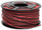 COFAN 51002615 Rolle – parallel Kabel (2 x 1.5 mm, 100 m) rot/schwarz