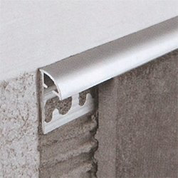 EINSIDE Profilo pavimenti e rivestimenti, Profilo jolly ad angolo, Profilo jolly alluminio satinato, H 8 mm