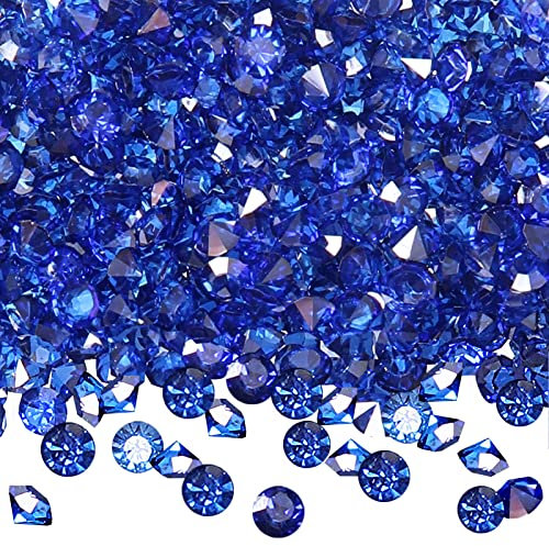 TOAOB 5000 Diamantes de Cristal Piedras Decorativas 3 mm Azul Cristal Acrílico Artificial Falsos Diamantes para Decoraciones de Mesa Rellenos Pecera