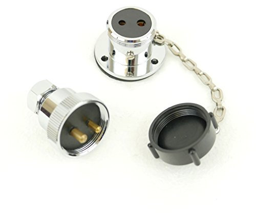 MiDMarine Deck Connector Waterproof Boat Plug & Socket 2 Pin With Plastic Cap