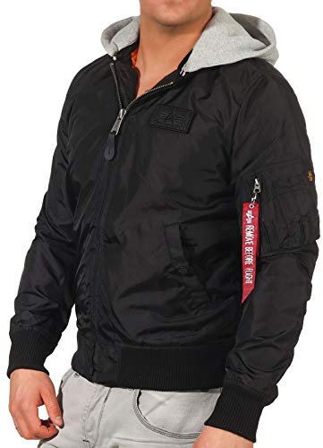 Alpha Industries MA-1 TT Hood Bomberjacke für Herren Black