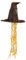 Sprechender Hut Harry Potter Pinata - Zugschnur