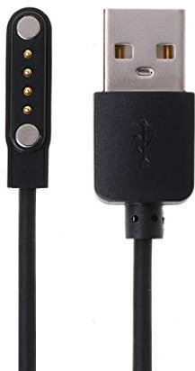 RROVE Cable de Carga de alimentación USB para Reloj Inteligente Carga Universal Accesorios de 4 Pines Cable de Carga Carga magnética Fuerte