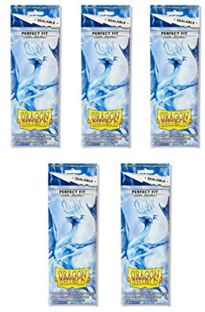 Dragon Shield Klarsichthüllen, wiederverschließbar, Standardgröße, 100 Stück (5 Packungen)