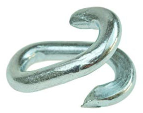 Marcopol 10x Kettenglied Notglied Kettenschnellverschluss Kettenverbinder 6 mm, Schwarz, Kunststoff, Polyethylen, Ketten