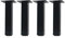 QLLY Adjustable Metal Desk Legs, Office Table Furniture Leg, Set of 4 (8 inch, Black)