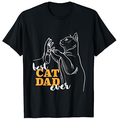 Best Cat Dad Ever Meilleur papa chat du monde I Père T-Shirt