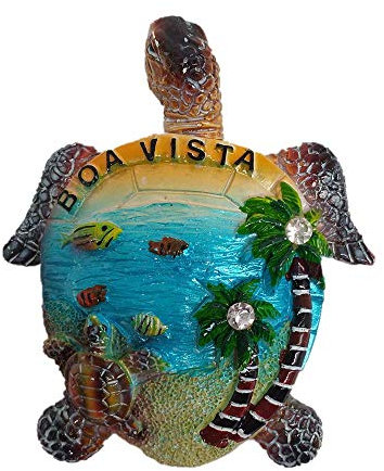3D Sea Turtle Style Boa Vista Cape Verde Fridge Magnet Souvenir Gift Refrigerator Decor Magnetic Sticker Collection