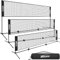 DAWOO Portable Sports Net Set - Nylon Net with Poles (4M) for Tennis, Soccer, Pickleball, Kids Volleyball, Badminton - Easy Setup