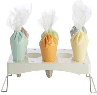 Lakeland Multi Piping Icing Bag Holder- Holds Up to 6 Bags at Once