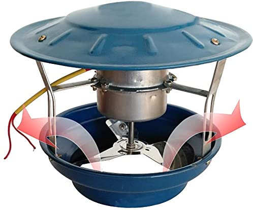 SSCYHT 50W 3 Hojas Ventilador de Tiro inducido por el hogar Ventilador de Escape de Chimenea Estufa Extractor de Humo Ventilador de Tiro inducido por Polvo Máquina de Humo de Escape