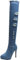 Stivali sopra Il Ginocchio da Donna Autunno Inverno Tacco A Spillo Scarpe da Donna Stivali di Jeans Elasticizzati Sexy Stivali Lunghi Senza Lacci con Cerniera Stivali da Esterno Caldi,LightBlue,36 EU