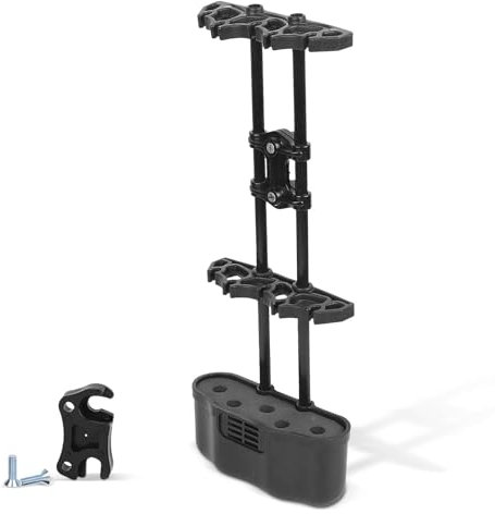 Agatige Armbrustköcher, tragbarer 5-Pfeil-Bogenköcher Schnallen-Bogenhalter-Box Universal-Jagd-Bogenköcher für Compound/Recurve-Bogen
