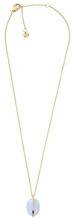 Skagen Halskette Für Frauen Meer Glas, Gesamtlänge: 40Cm + 5Cm Gold Edelstahl Halskette, SKJ1578710