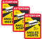 Stickerloveshop Toter Winkel Attention Angles Morts Aufkleber - 3 STK, 17 x 25 cm -Totwinkel Aufkleber LKW, Bus und Wohnmobil Frankreich (Womo/Bus)
