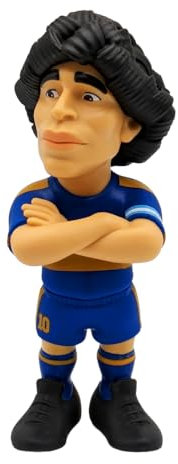 MINIX Diego Maradona Figur in Gelb und Blau, Argentinien, Sammlerstücke 12 cm, Geschenkidee für Kinder und Erwachsene, Fußballfans - MN13180