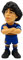 MINIX Diego Maradona Figur in Gelb und Blau, Argentinien, Sammlerstücke 12 cm, Geschenkidee für Kinder und Erwachsene, Fußballfans - MN13180