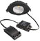 Deko-Light | LED Decken-Einbaustrahler Leuchte Aluminium schwarz rund Ø 8 cm 3000 K warmweiß mit Netzgerät und Verbinder für Durchgangsverdrahtung dimmbar | Dione