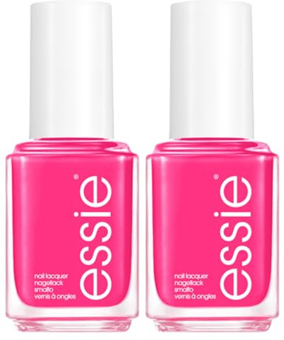 Essie Nagellack mit langem Halt, professionelles und glänzendes Ergebnis, 14 Tage Halt, mit flachem Applikator, Farbe 820 Swoon in the Lagoon, 2 Kosmetika