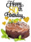 LIANRISES Happy 80th Birthday Cake Toppers for Men Women, Glitter Black and Golden