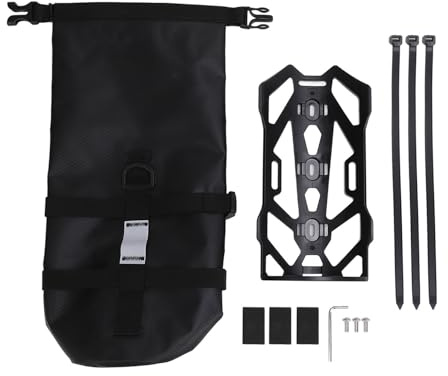 VGEBY Borsa per Forcella Anteriore per Bicicletta, Borsa per Tubo Anteriore con Inserto Anteriore per Bici di Grande capacità Impermeabile da 5 Litri con Portabottiglie