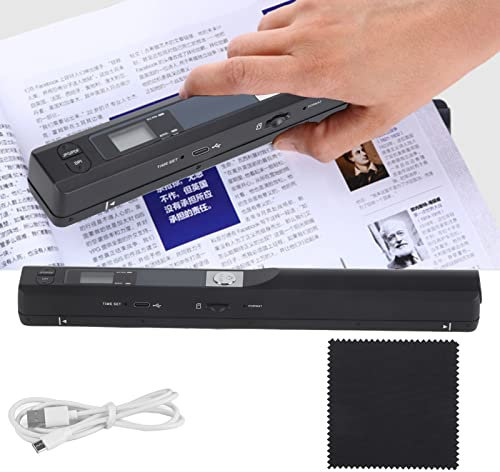 Ejoyous Scanner de Documents A4, Scanner Mobile Portable, Scanner de Poche sans Fil, Scanner de Livres USB, Scanner A4, pour Windows7/ XP/Vista/OS X10 300DPI 600DPI 900DPI, Ejoyous7g5ob1mvw4