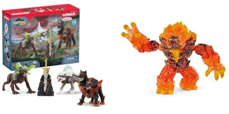 Schleich Eldrador Kreaturen 72179 Monster-Aktionfigur-Satz & Eldrador Kreaturen 70145 Mythischer Lavadämon Lava-Monster