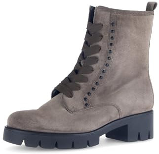 Gabor Damen Schnürstiefeletten, Frauen Stiefeletten,gefüttert,Stiefel,Bootee,Booties,halbstiefel,Kurzstiefel,Mohair(schwarz ma.,42 EU / 8 UK