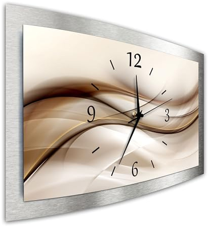 Bilder-Manufaktur bm 3D Funk Quarz Quarzwanduhr Wanduhr Funkwanduhr Funkwanduhren Funkuhr Funkuhren kein Ticken lautlos geräuschlos leise modern ohne Tickgeräusche Gross XXL MF5-3D-10436a-funk
