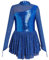 Odizli Ballettkleidung M�dchen Kinder Langarm Glitzer Pailletten Turnanzug Gymnastikanzug Ballett Mesh T�t� Ballettkleid K�rkleider Tanzkleid Ballerina Eiskunstlauf Kleider Blau 11-12 Jahre