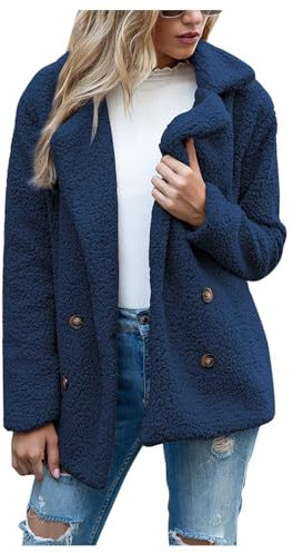 Manteau Femme Trench Automne Blouson Veste Polaire Chaude Ski Rose Marron Hiver Bleu 2Xl
