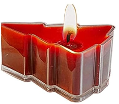 Mxshc Candele profumate a forma di albero, candele natalizie per aromaterapia, candele per interni ed esterni