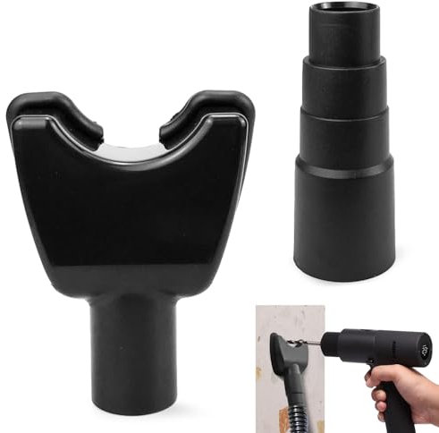 Drill Dust Collector, 2 Pcs Drill Dust Catcher Hands Free Dust Extraction Electric Drill Vacuum Cleaner Plastic Dustproof Bowl Extraction Tool for Removing Debris and Dust